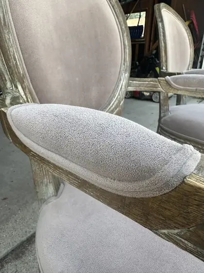 The same armrest clean with the nap lifted back up